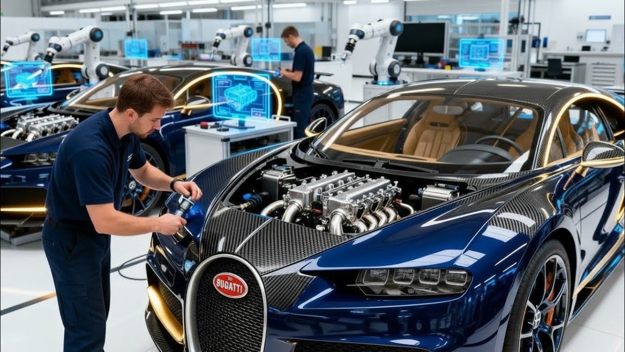 How a $3,000,000 Bugatti Hypercar Is Assembled — Inside French Precision Manufacturing