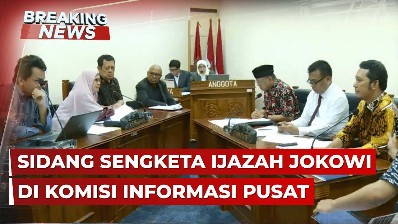 BREAKING NEWS - Sidang Sengketa Informasi Ijazah Jokowi di Komisi Informasi&nbsp;Pusat