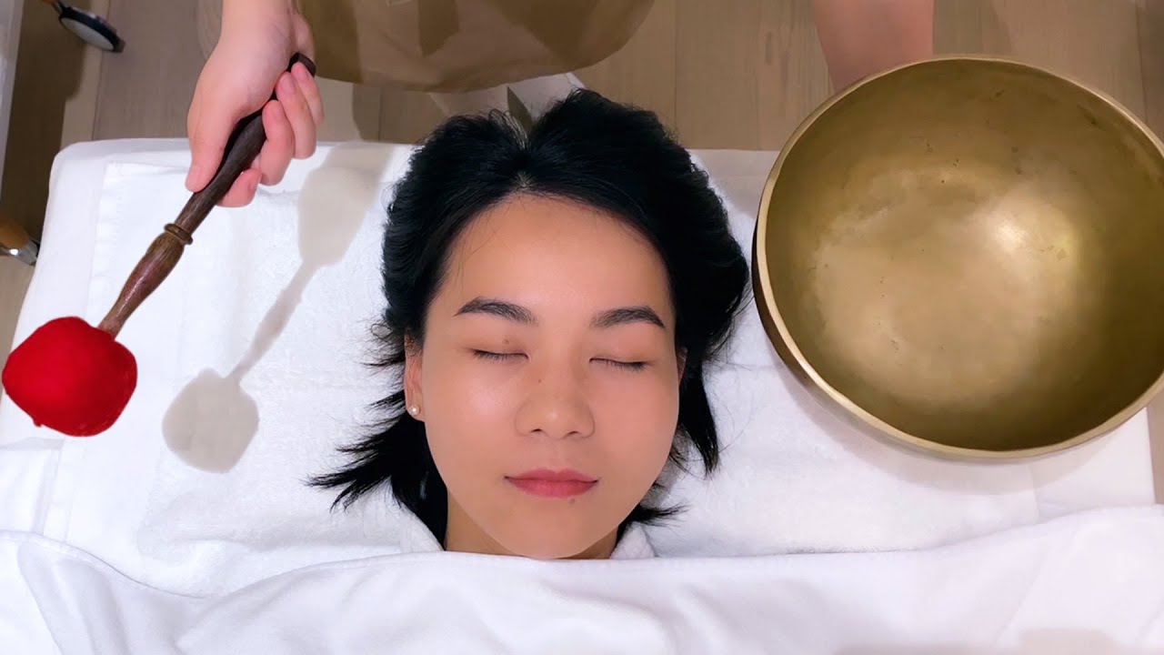 [ASMR] Singing Bowl Массаж кожи головы