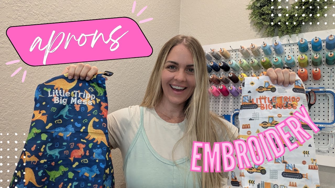 SIMPLE APRON TUTORIAL| EMBROIDERY RICOMA MT1501