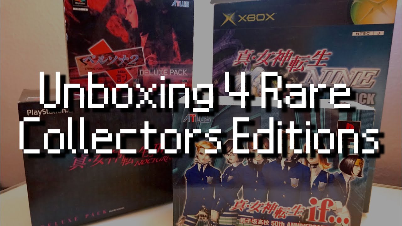 Unboxing Rare Persona and Shin Megami Tensei Collectors Editions