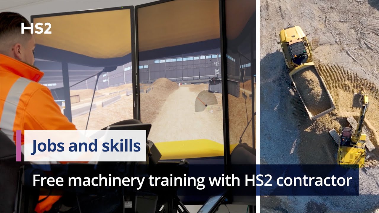 Free machinery operation training with HS2 contractor