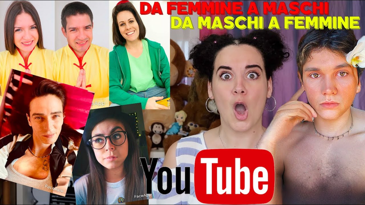 Trasformo Youtubers in FEMMINE o MASCHI - me contro te  - LaSabri - Favij - Valeria Vedovatti ect