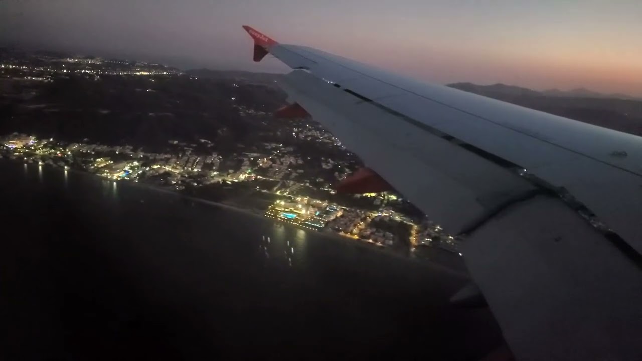 Night Landing @ Rhodes Diagoras Airport, Greece :: Oct 2022