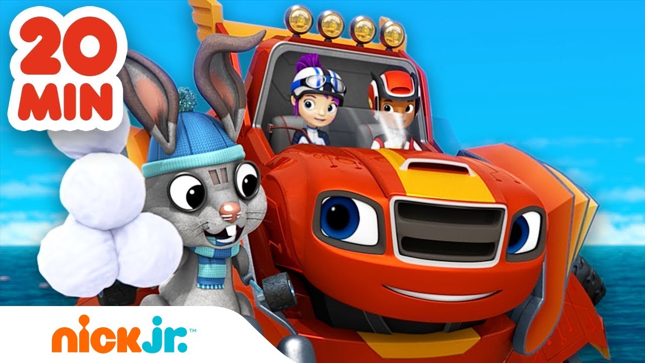 Blaze e le Mega Macchine | Salvataggi di animali con Blaze: maratona da 20 minuti! | Nick Jr.