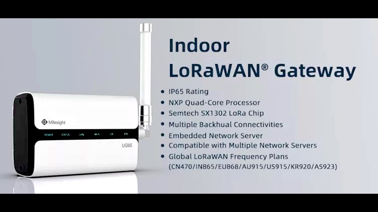 Semi-Industrial LoRaWAN Gateway UG65 #lorawan #gateway