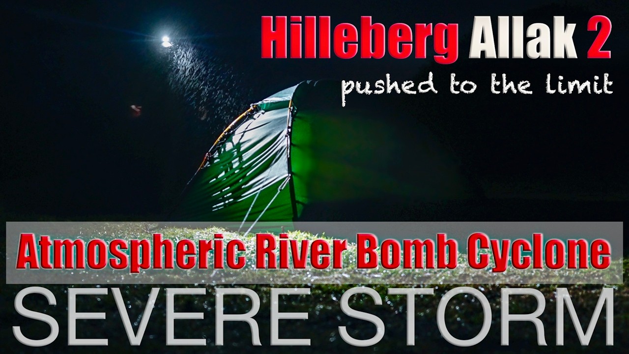Camping in a Severe Cyclonic Storm | Will the Hilleberg Tent Survive?
