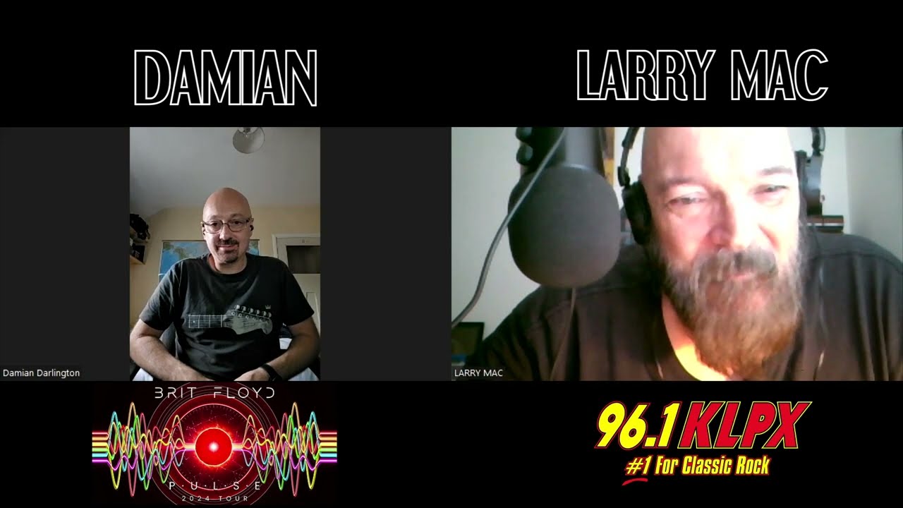 ZOOM INTERVIEW WITH DAMIAN DARLINGTON FROM BRIT FLOYD