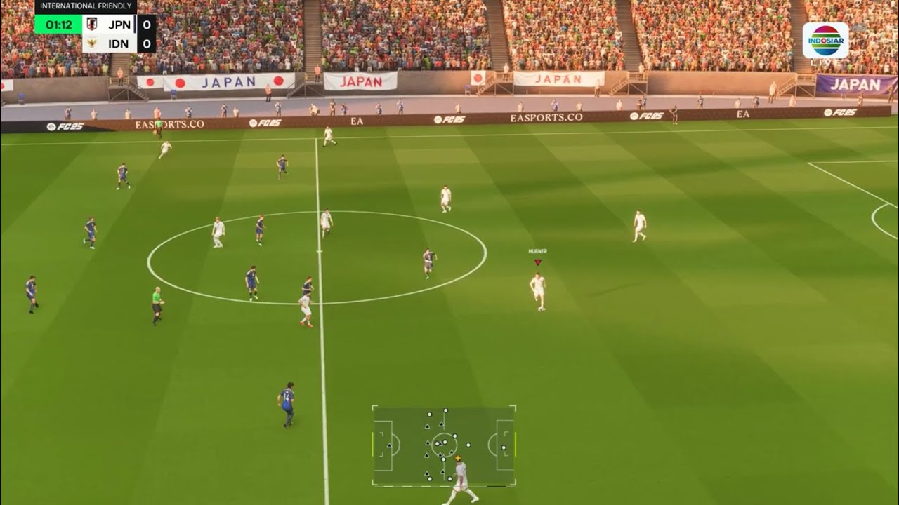 FC 25 REALISTIC FULL MODS | INDONESIA VS JAPAN (ANTH JAMES GAMEPLAY NATURAL X FLOW)
