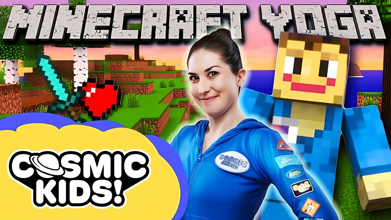 Майнкрафт йога | Видео Minecraft для детей | Космические дети 🧱👾