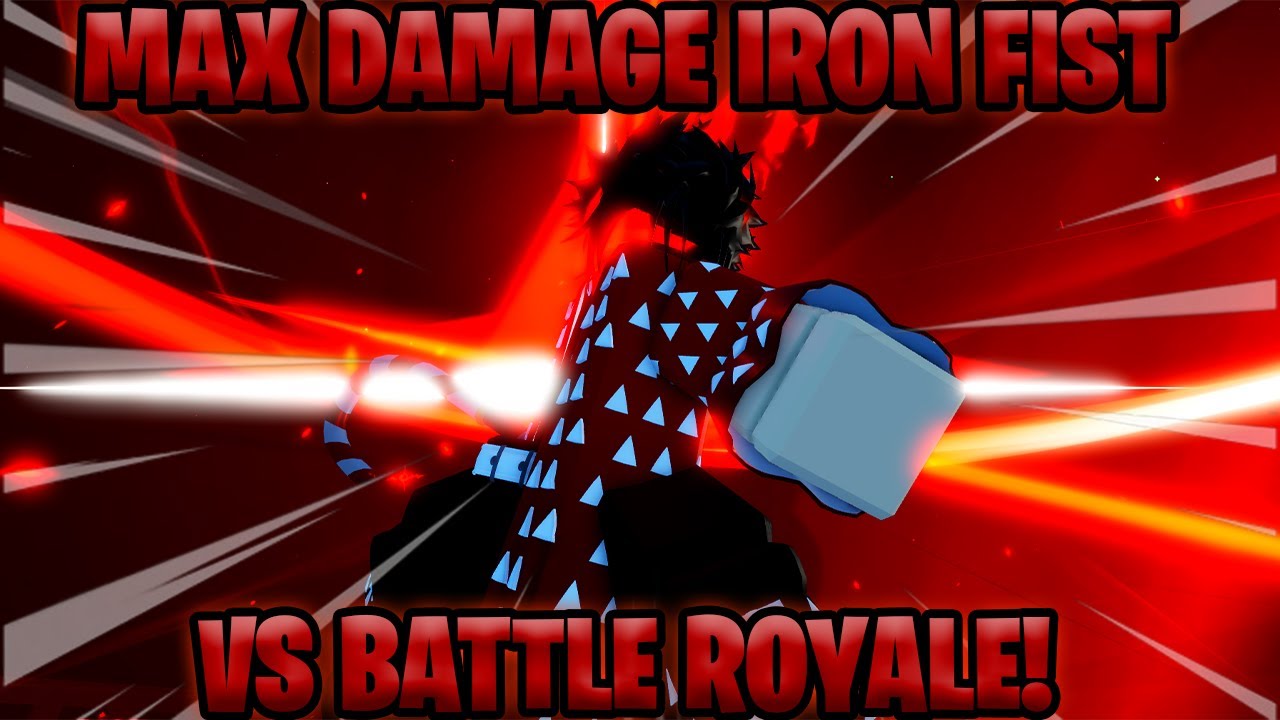 [GPO] MAXED OUT IRON FISTS DOMINATES THIS BATTLE ROYALE LOBBY..!