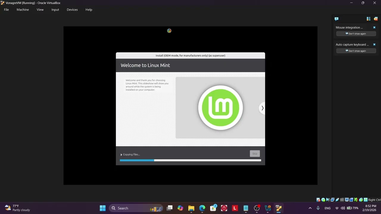 Como instalar maquina virtual de Linux en Windows