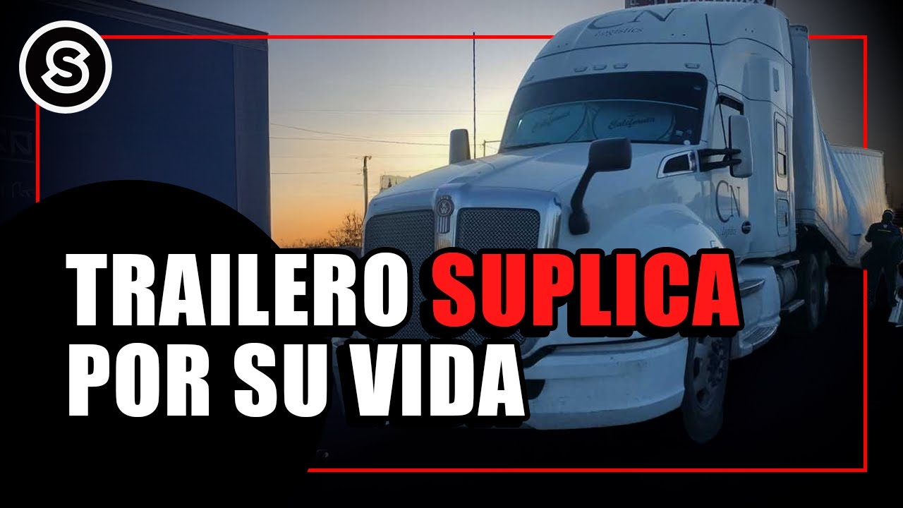 Trailero ESCAPA de ASALTANTES en autopista México-Puebla: VIDEO