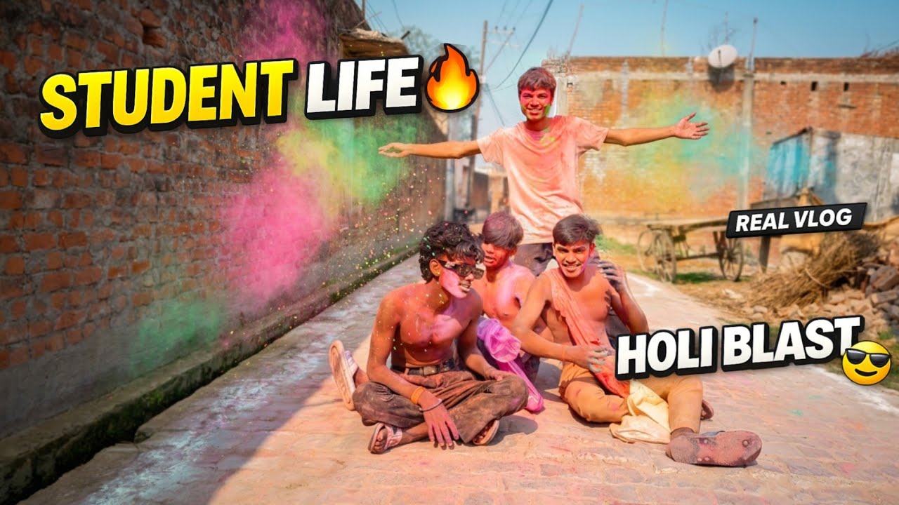 Holi Vlog 2026 | Students Ki Real Holi Celebration | Cutta Gang Special