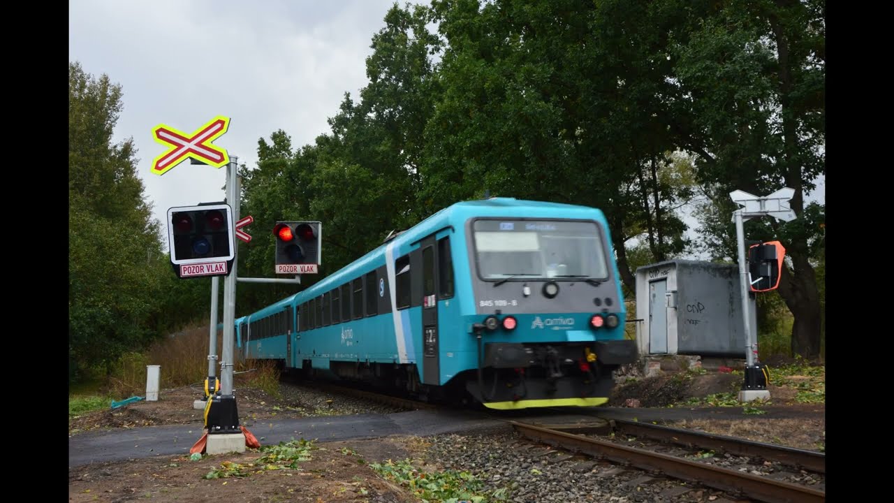 Železniční přejezd Žandov ČOV (15.10.2023)