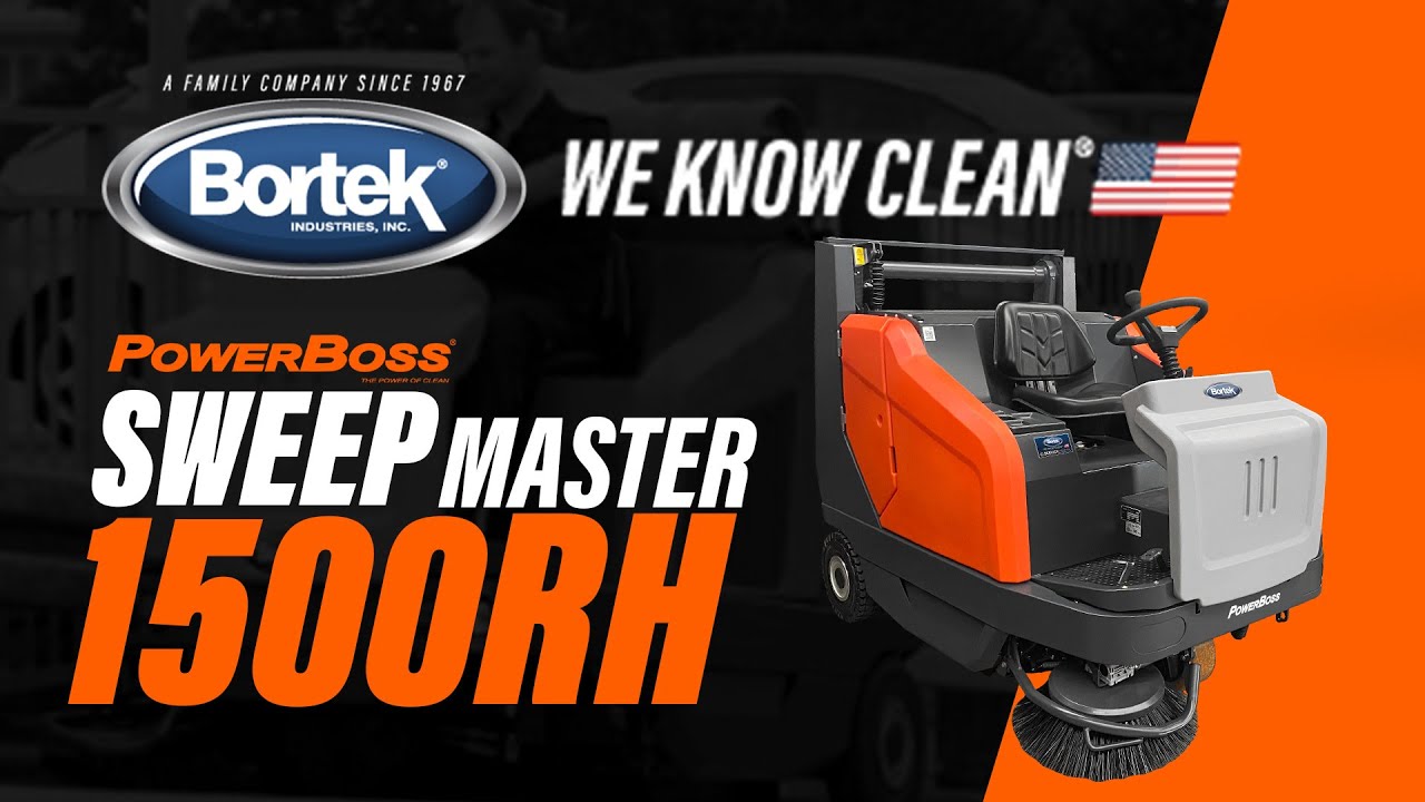PowerBoss Sweepmaster 1500RH | Outdoor Sweeping | Bortek Industries, Inc.