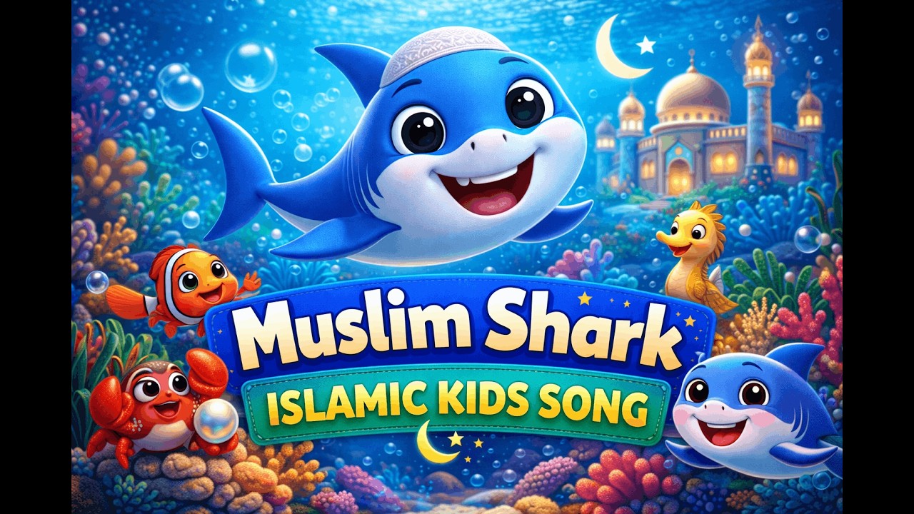 Muslim Shark do do🦈🌙 | Islamic Kids Song | Learn Good Habits with Fun | BabyJoy Songs