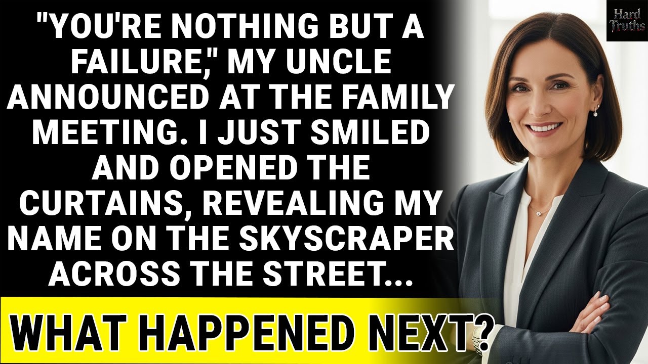 At The Family Meeting, They Said I Was "Nothing"—Until They Saw My Name On The Building