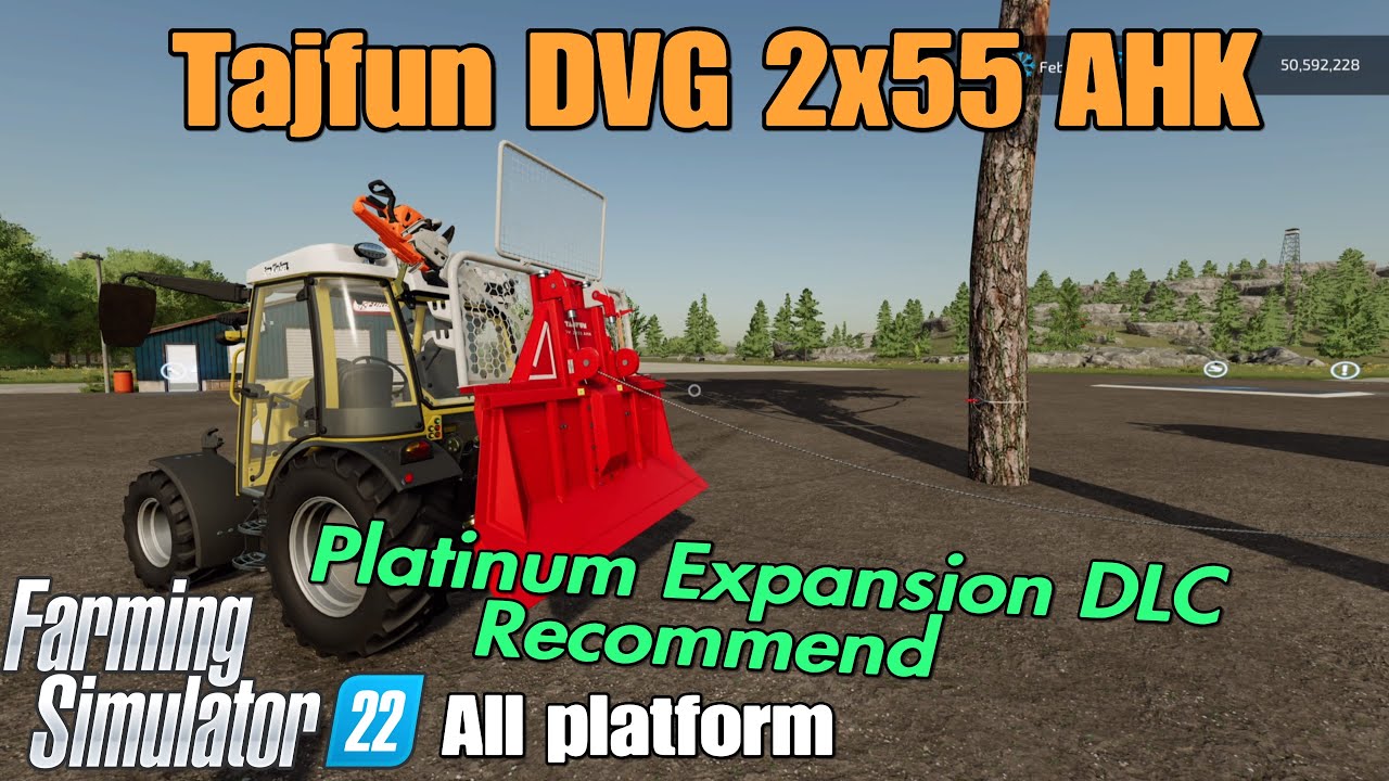 Tajfun DVG 2x55 AHK  / FS22 mod for all platforms