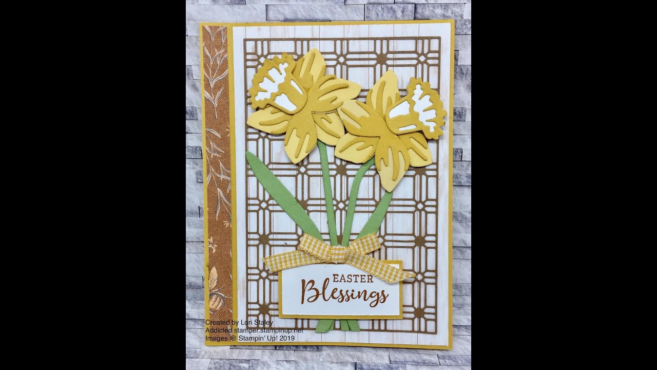 Create a beautiful Easter Card with Stampin' Up! Daffodil Daydream bundle