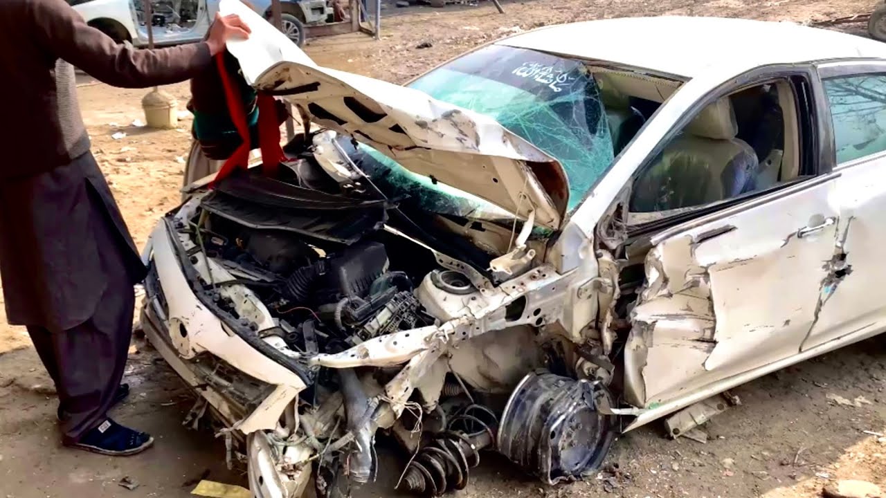 Incredible accident Car Fully Restoration & Repairing In The Local WrokShop |