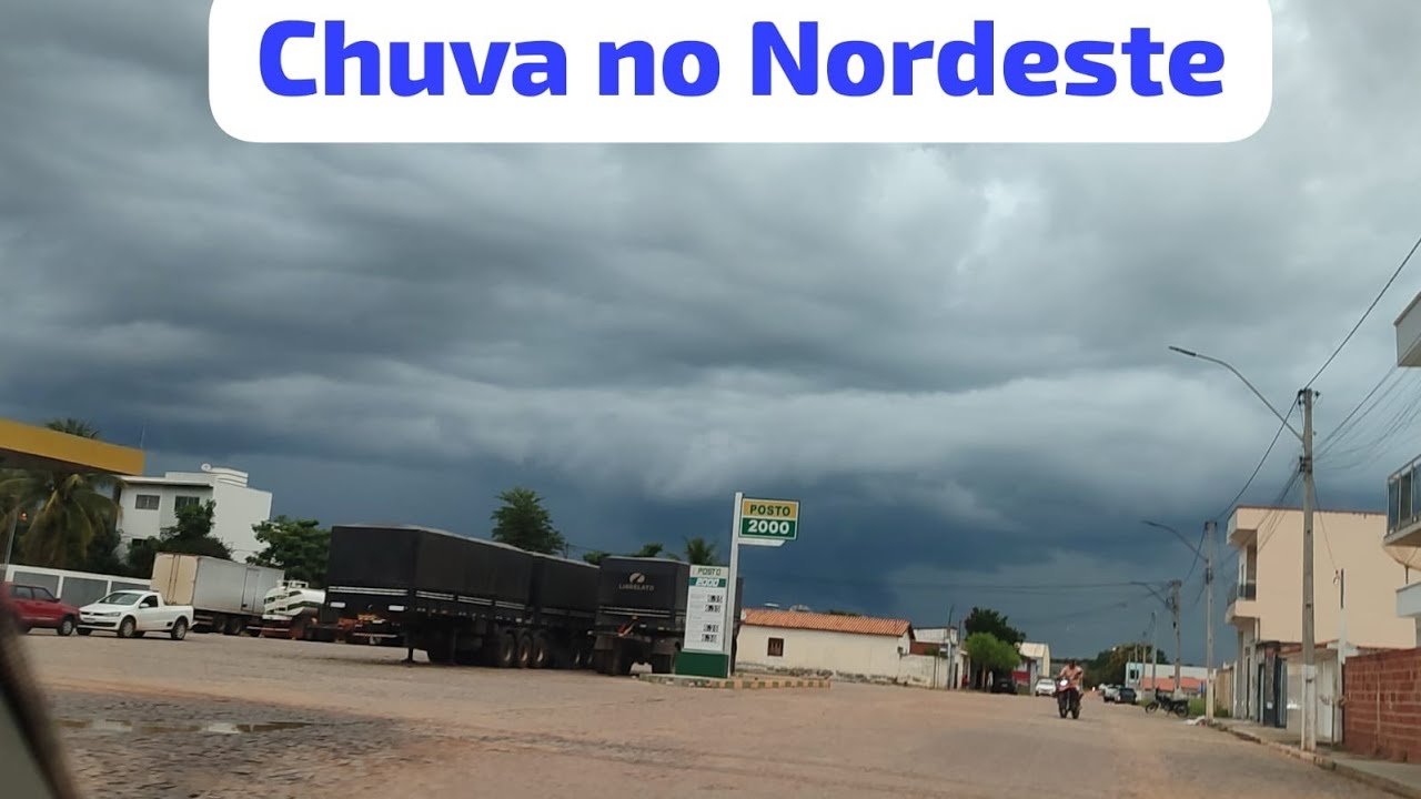 CHUVAS ISOLADAS NO NORDESTE! VEJA ONDE