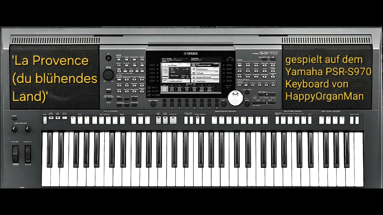 'La Provence (du blühendes Land)' - Keyboard-Version 