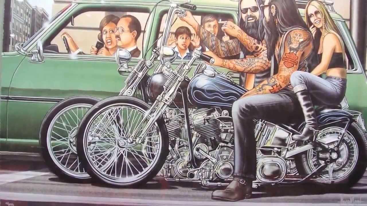 David Mann Original Art Exhibition at the Easyriders Sacramento Motorcycle Show