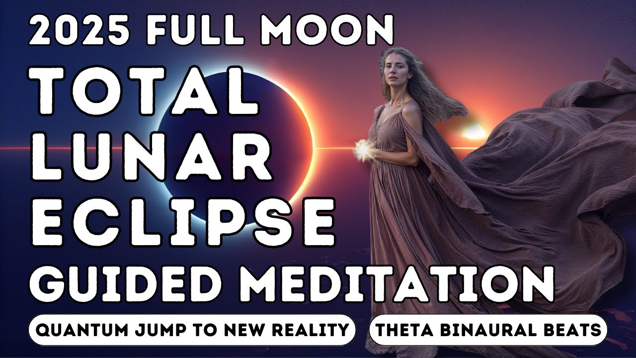 Total Lunar Eclipse Full Moon Guided Meditation ➜ Quantum Jump to New Reality #meditation