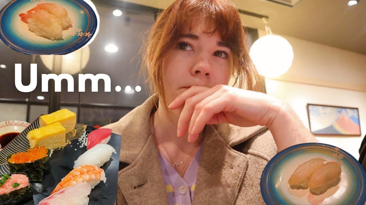 trying sushi FOR THE FIRST TIME in Japan 🍣🇯🇵 / my raw reaction