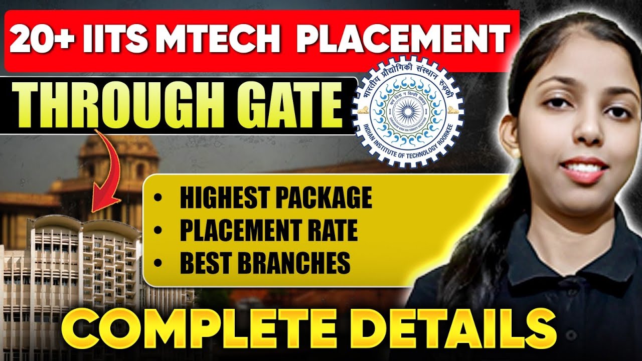 20+ IITs MTECH Placement Through GATE | Highest Package, Placement Rate & Best Branches