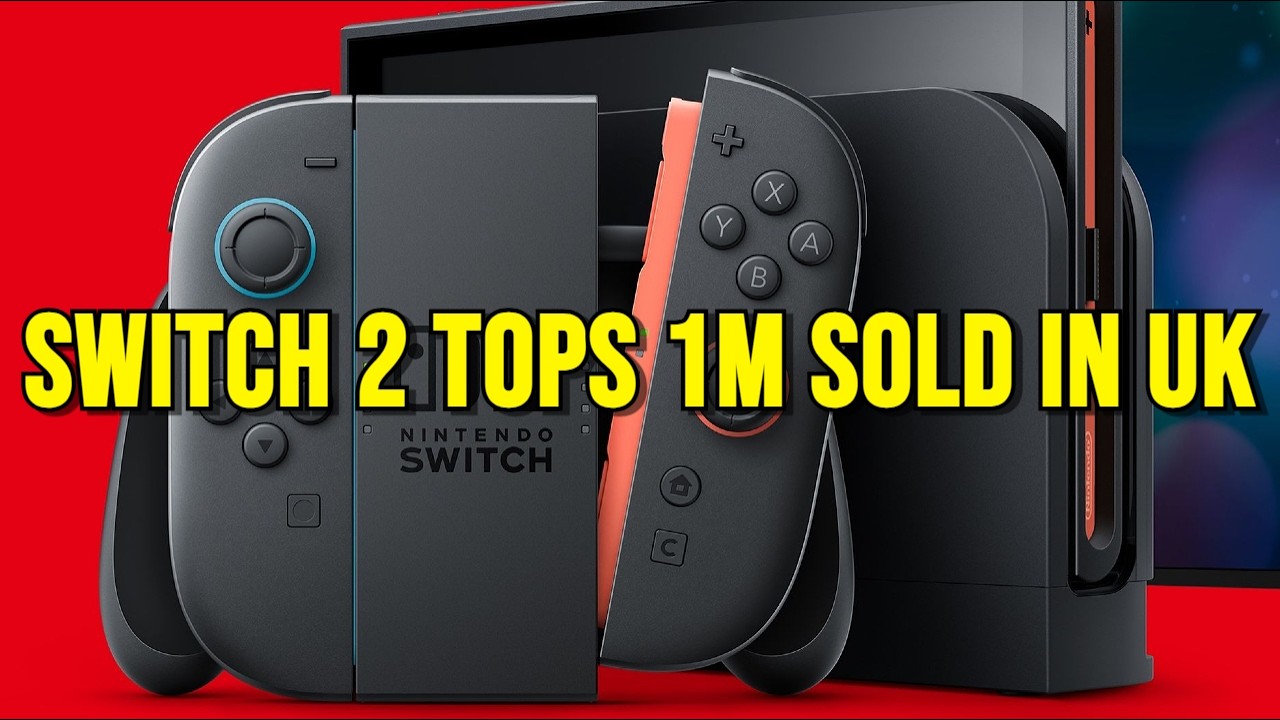 Switch 2 Sales Top 1 Million in the UK, PS5 Sales Fall 50%