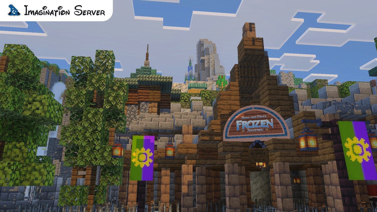 【アナとエルサのフローズンジャーニー】MinecraftBEで東京ディズニーリゾートを再現
