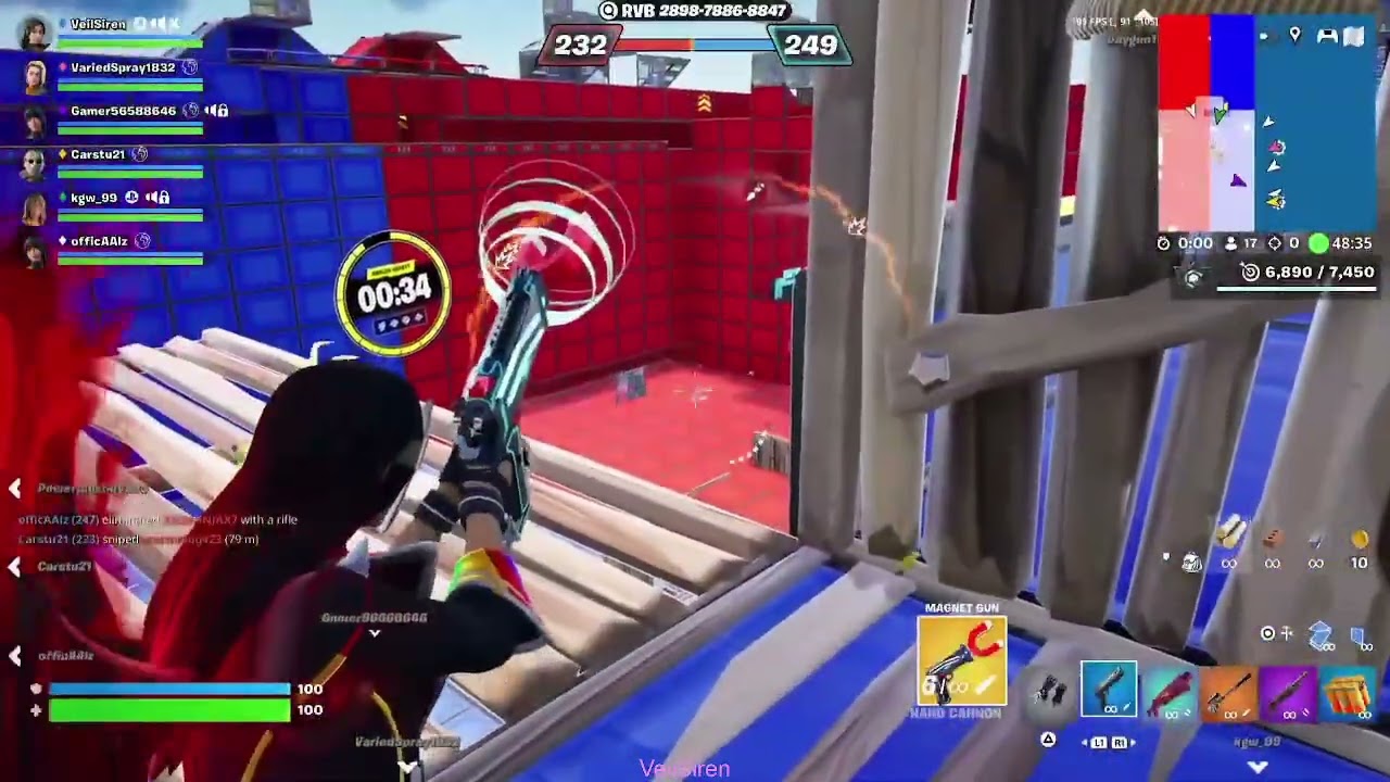 Fortnite CRAZY RED VS BLUE | No Commentary