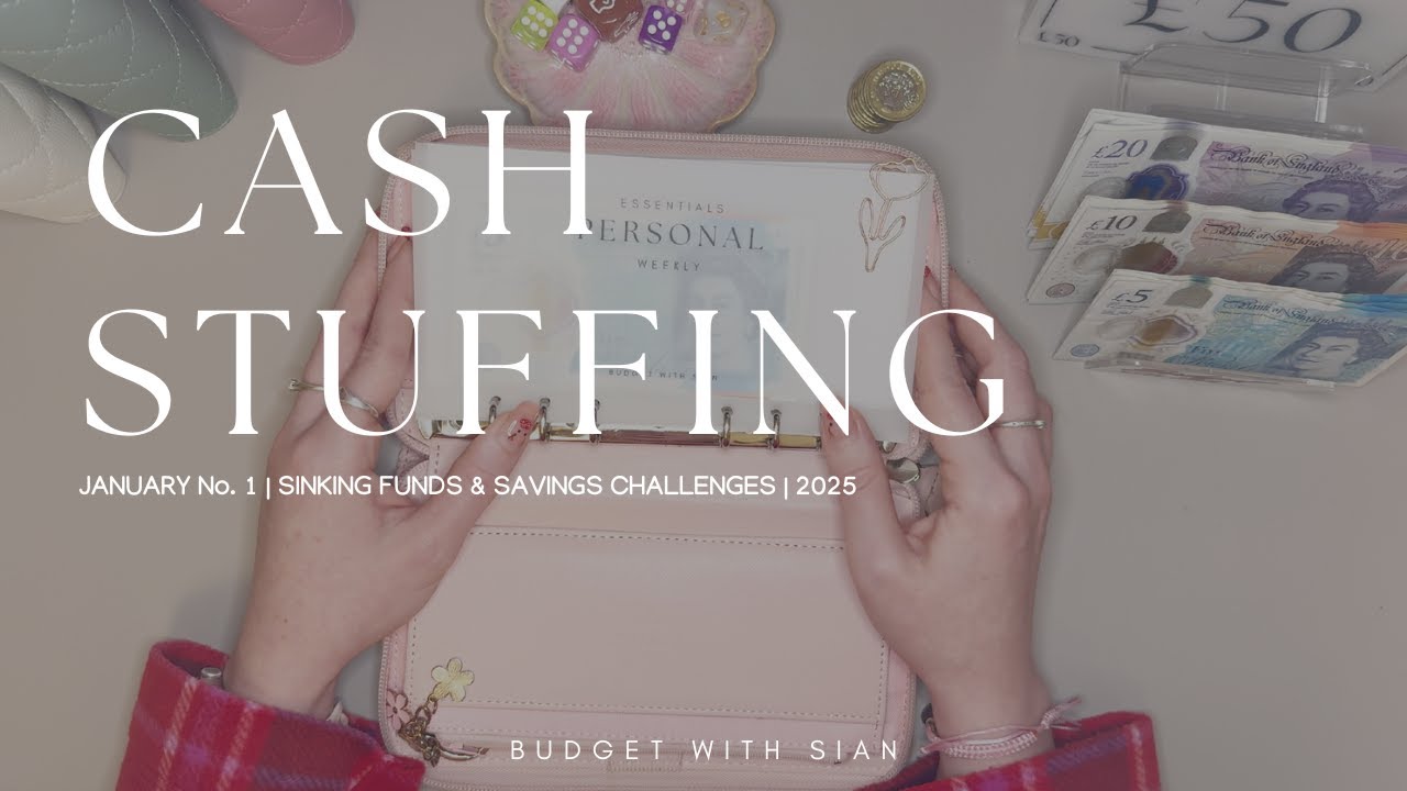 JAN No.1 2025 | CASH STUFFING UK | £245 | Low Income | Savings | Sinking Funds | UK Cash Budgeter