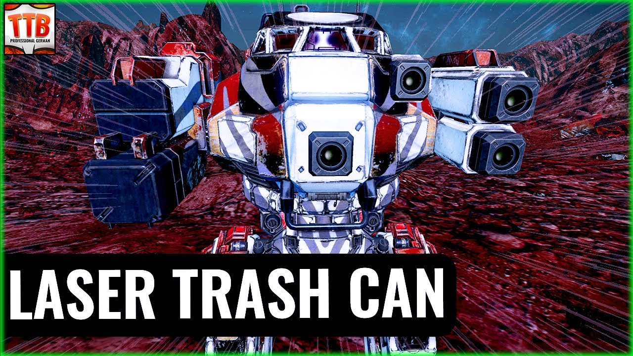 Лазер сжигает мусорный бак кланов! — Urbanmech — German Mechgineering #1213 MWO