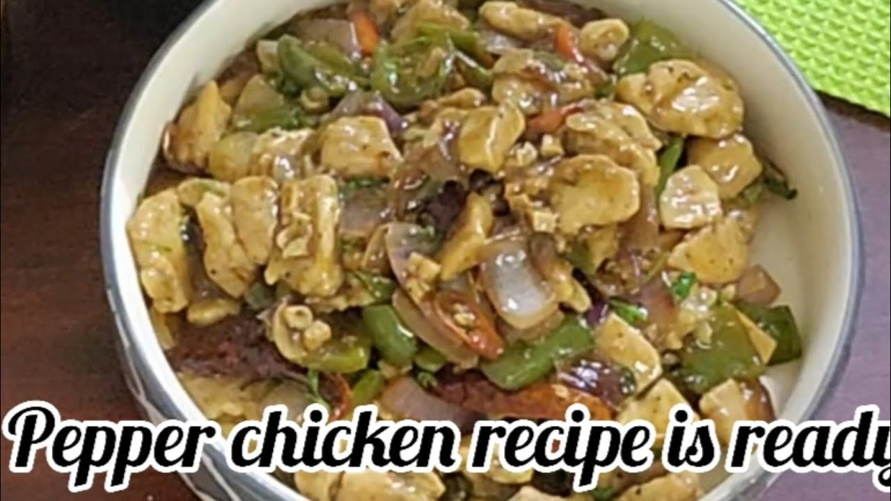 How To Homemade Pepper Chicken Recipe 😋🤔||Pepper Chicken Recipe In Bengali #youtubelongvideo