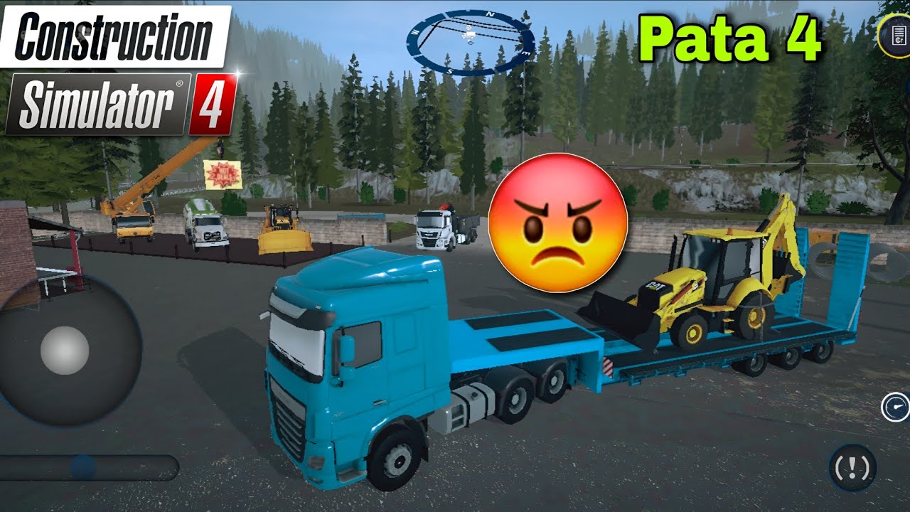 Construction Simulator 4 Pata 4  -  BIG MISTAKE! 😡 Loading the CAT Backhoe in 
