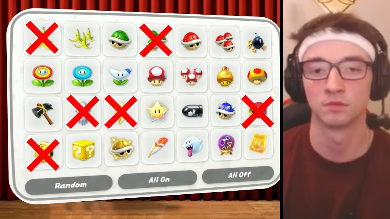 banning items that hit me in mario kart world