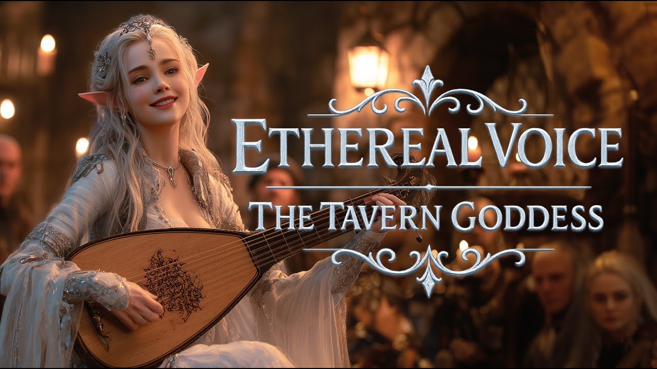 🌙✨ Ethereal Voice of the Elven Bard – Divine Singing in a Medieval Tavern