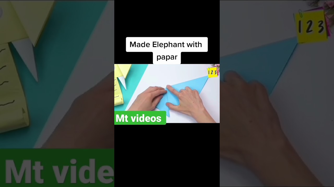 Make paper Elephant in easy way 
