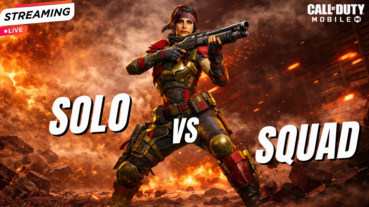 😈One Man Army | SOLO vs SQUAD CODM BR LIVE🔥