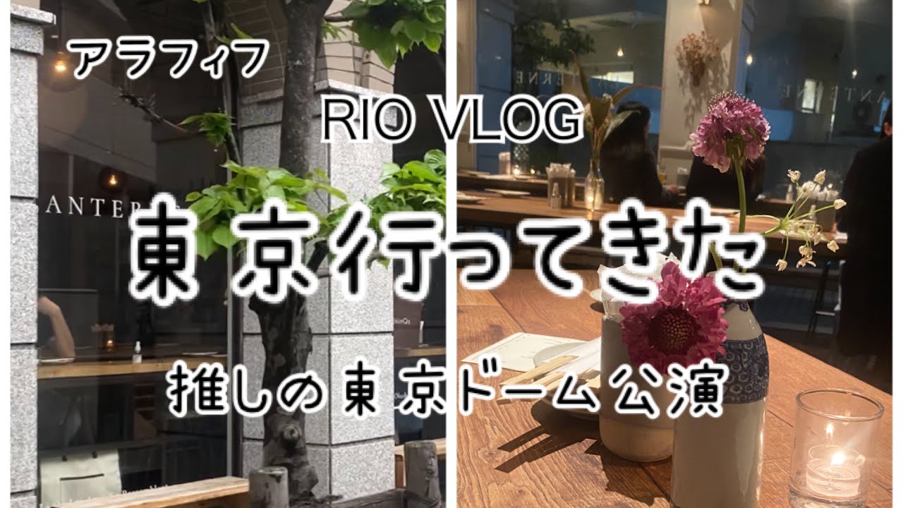 【アラフィフ主婦vlog】東京行ってきた、推しの東京ドーム公演