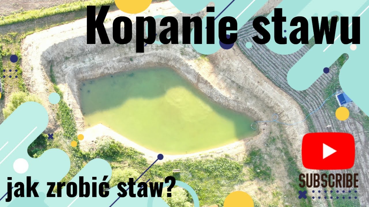 Kopanie stawu. Jak zrobić staw? Odpływ , kopanie, wały.
