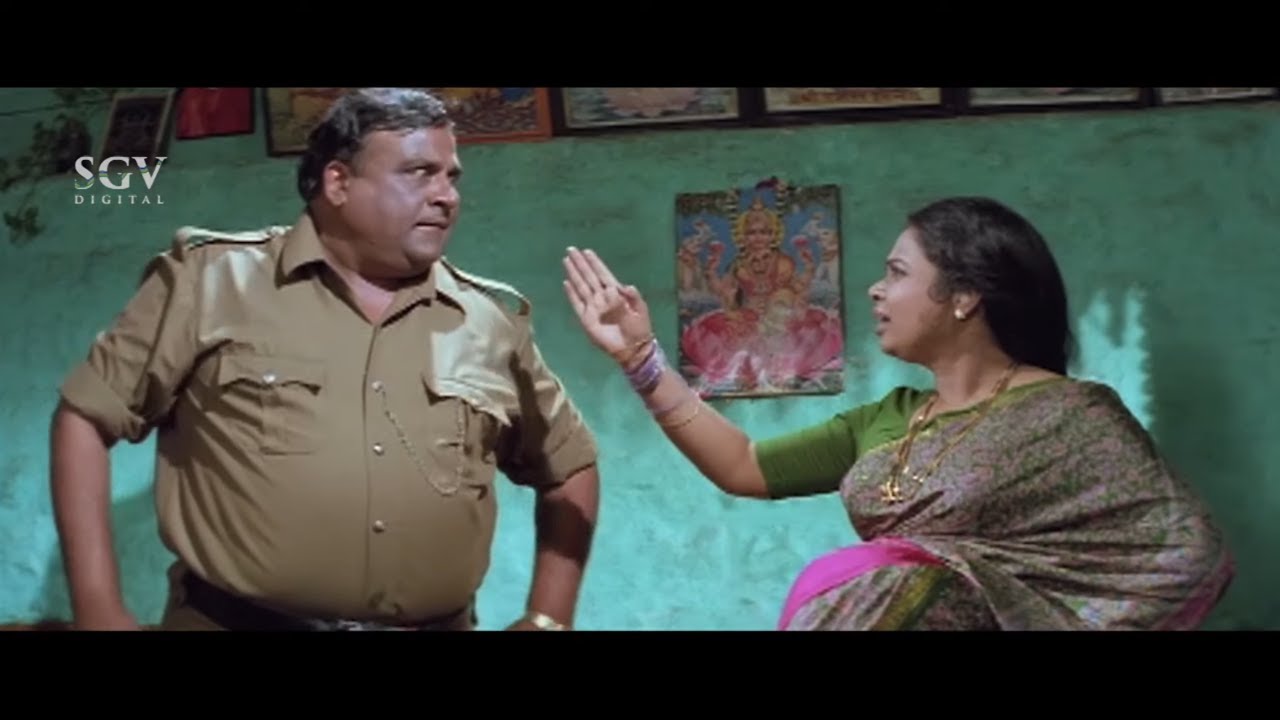 Constable Doddanna and Shashikumar Comedy Scenes - Baaro Nanna Muddina Krishna Kannada Movie
