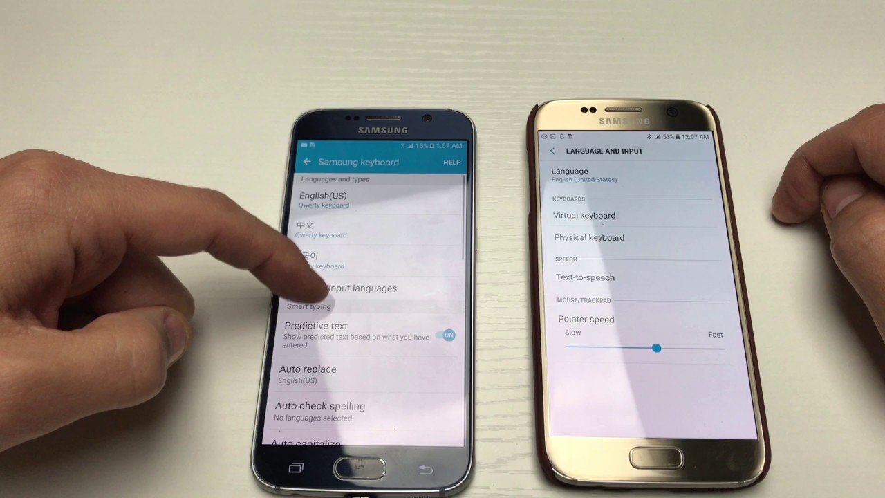 Galaxy S7 Updated Android 7.0 : How to Change Keyboard Language