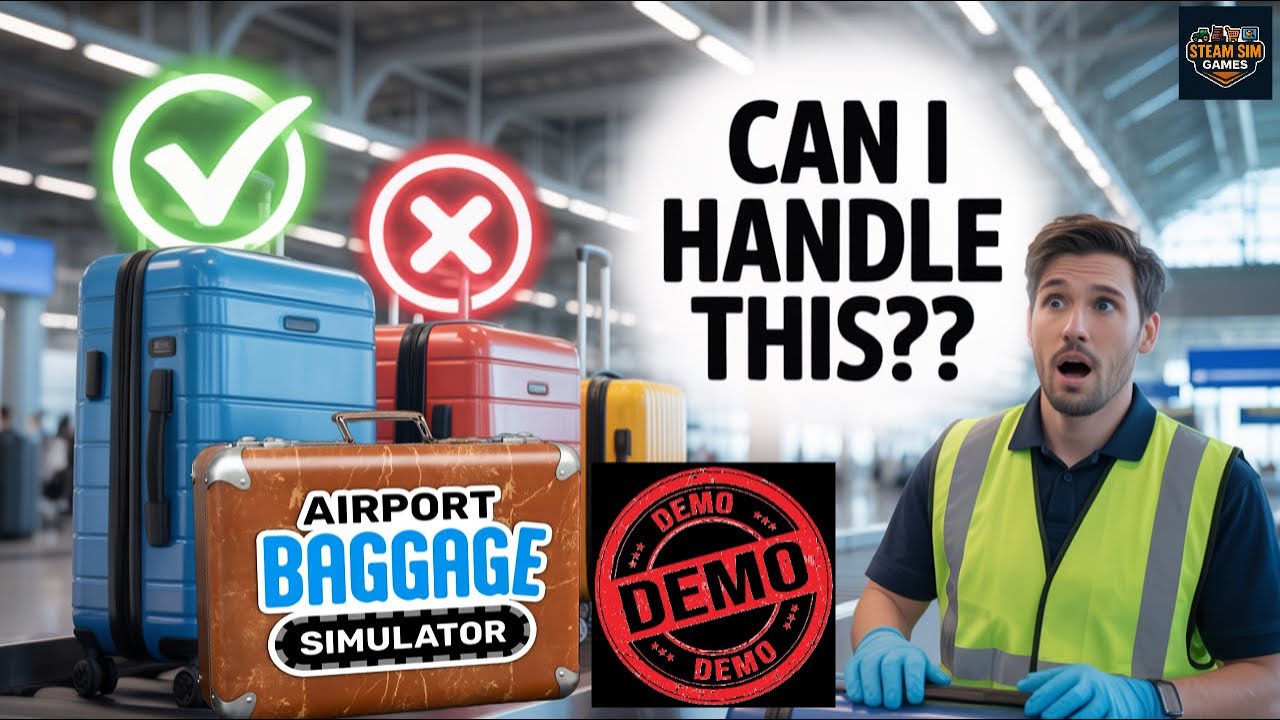 Airport Baggage Simulator DEMO – First Look & Gameplay!
