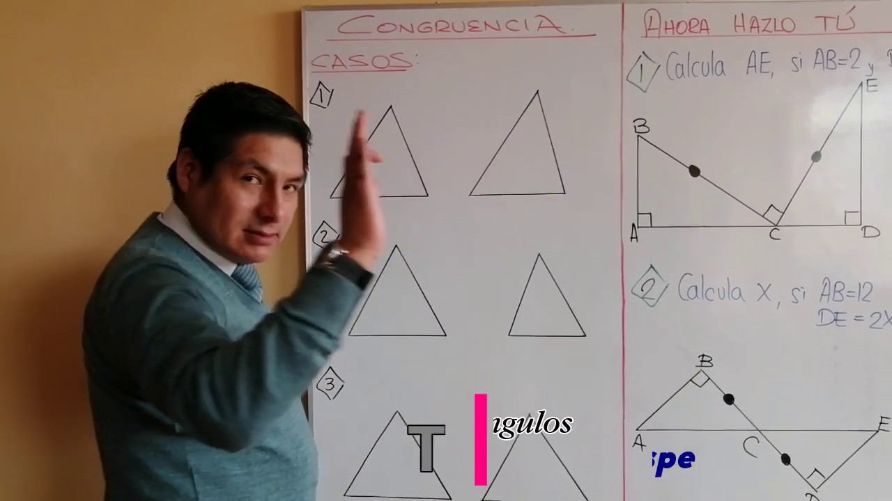 GEOMETRÍA  - CONGRUENCIA DE TRIÁNGULOS -  5 SECUNDARIA -  parte 1