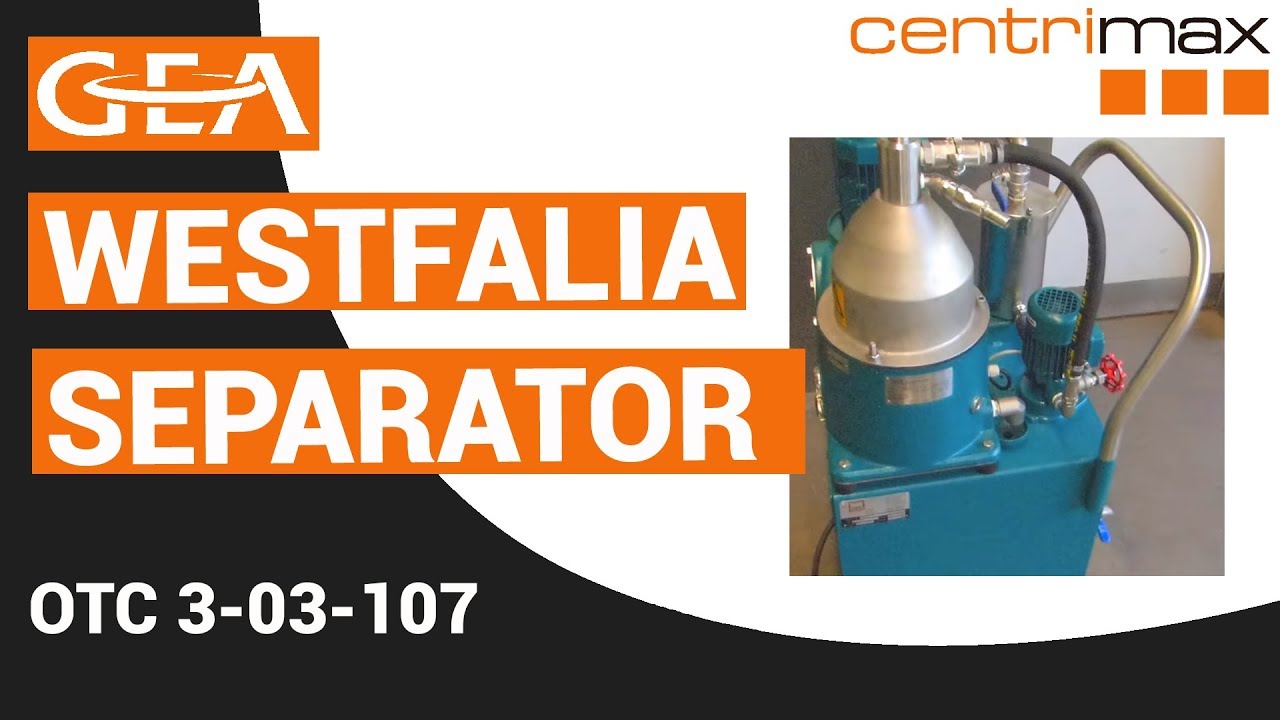 ✔ GEA Westfalia Separator OTC 3-03-107 factory rebuilt / general&uuml;berholt &ndash; Centrimax