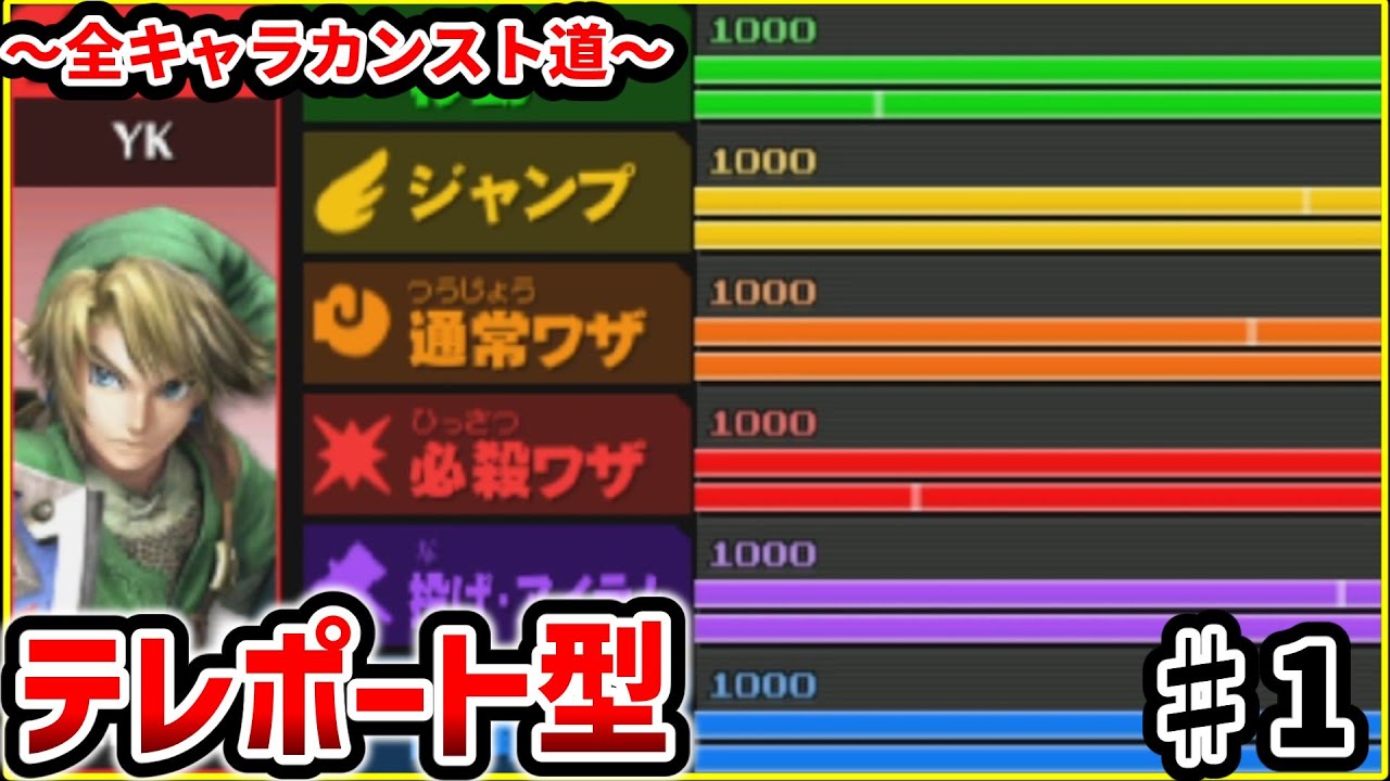 全キャラで全能力値カンストするフィールドスマッシュ！リンク編【スマブラ3DS/フィッスマ】♯1